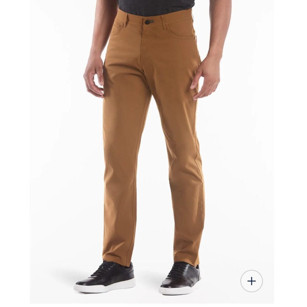 Public Rec Mens Chino Dealmaker 5-Pocket Pants Golf Performance Brown Size 42x32